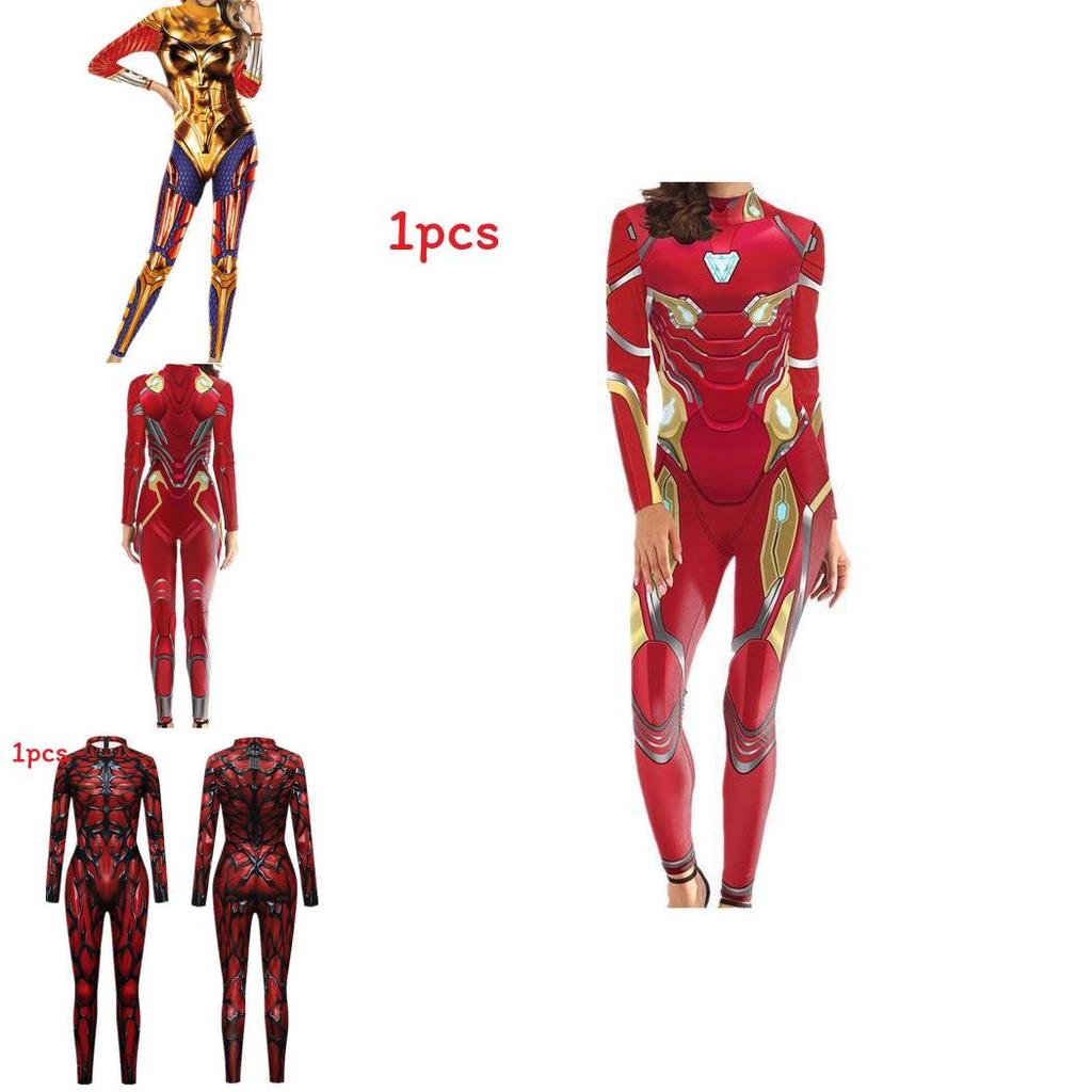 Halloween Spiderman 3d Printed Bodysuit With Elastane For Cosplay And Costume Events