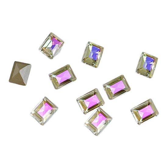 10ks/sada Nail Art Charm 3D vícetvaré DIY lesklé luxusní umělé křišťálové ozdoby na nehty zdobení nehtů domácí salon příslušenství na nehty