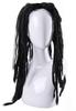 GJTr Dreadlock Long Wig Full Wig Halloween Party Event Black Black Hair