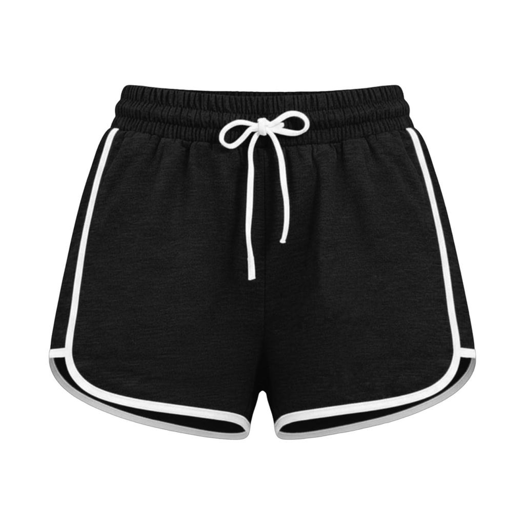 Women’s Athletic Shorts with Drawstring Waist Trim Loose Fit Lightweight Breathable Soft Fabric for Sports Yoga Running Lounge
