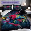 1PC Spider-Man pattern Bedding Quilt Set Quilt Cover Pillowcase Home Decoration Birthday Gift (1 * duvet cover + 2 * pillowcase, without core)