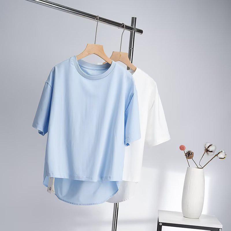 

BM&MD&ZA Women s Versatile Patchwork T-shirt - Spring/Summer Collection Large