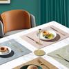 Placemat,Double-Sided Faux Leather Placemats - Nordic Style Table Mats for Home and Restaurant, Waterproof and Heat Resistant