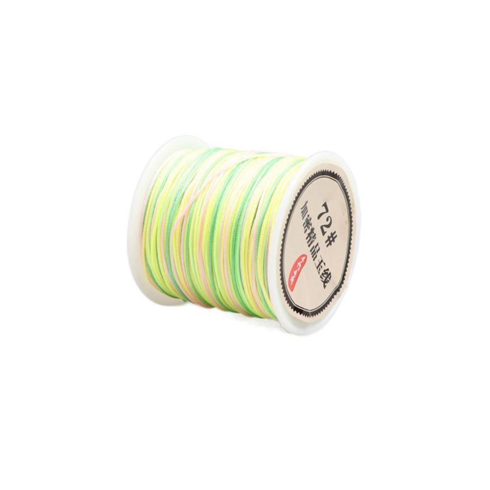 Nylon DIY Chinese Knot Jewelry Making Bracelet Rainbow Rope Braided String Thread Cord Macrame Cord