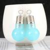 Silver Plated LED Bulb Lighting Hook Earrings Party Pub Club Women Jewelry Decor