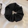 Polka Dot Haargummis Seil Damen Große Größe Herz Schleife Bedruckte Scrunchies Grau Schwarz Haarband Pferdeschwanzhalter Kopfschmuck