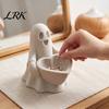 Creative Halloween Gift for Her 3D Printed Ghost Trinket Dish, Heart Shaped Storage Bowl, Small Tray Jewelry Ring Earring, Tabletop Ornament,