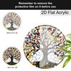 Acrylic Colorful Tree of Life Suncatcher Stained Glass Effect Window Hanging Ornament Nature Themed Gift for Home