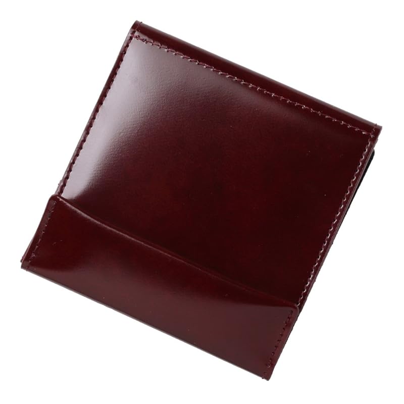 

[Abrasus] thin wallet leather Thin made in Japan bordeaux