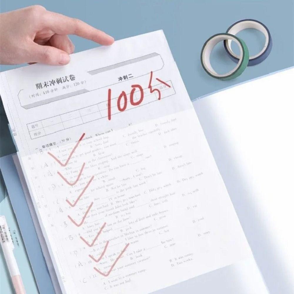 40 Pages Document Bag Waterproof Test Paper Storage Organizer High Quality A4 File Folder