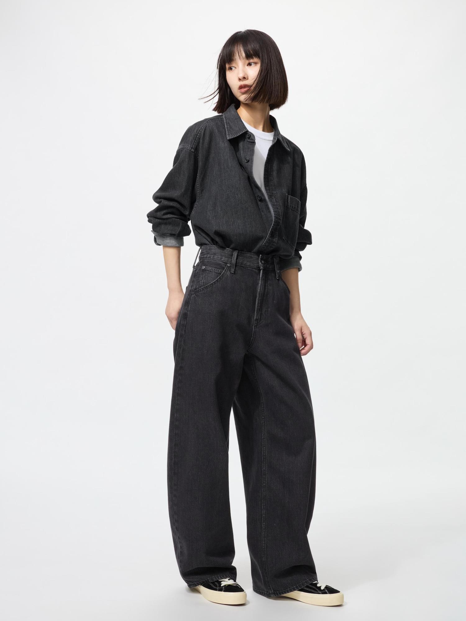 

Джинсы Uniqlo Baggy Curve 08 DARK GRAY/21