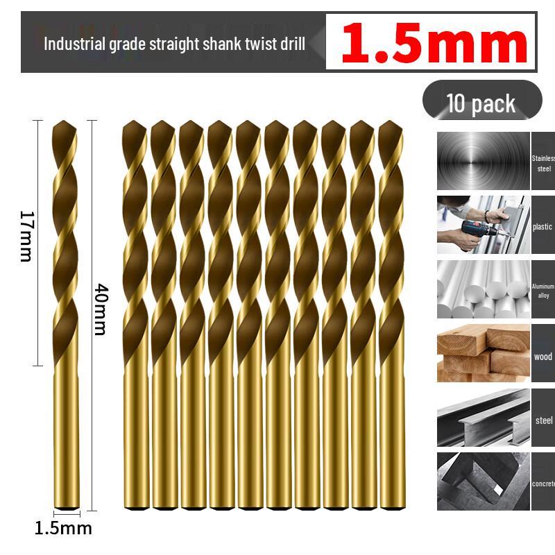 Kraft & Well Industrial Straight Shank Twist Drill Bits