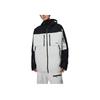 Li Ning Skateboard Series Printed Letter Zipper Hoodie Reflective Loose Jacket Unisex Jacket White AHXS001-2