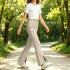 Kids High Waist Flare Pants with Pockets, Color Stretch Casual Yoga Dance Pants, Elastic Waist Activewear for Girls Boys Running and Fitness