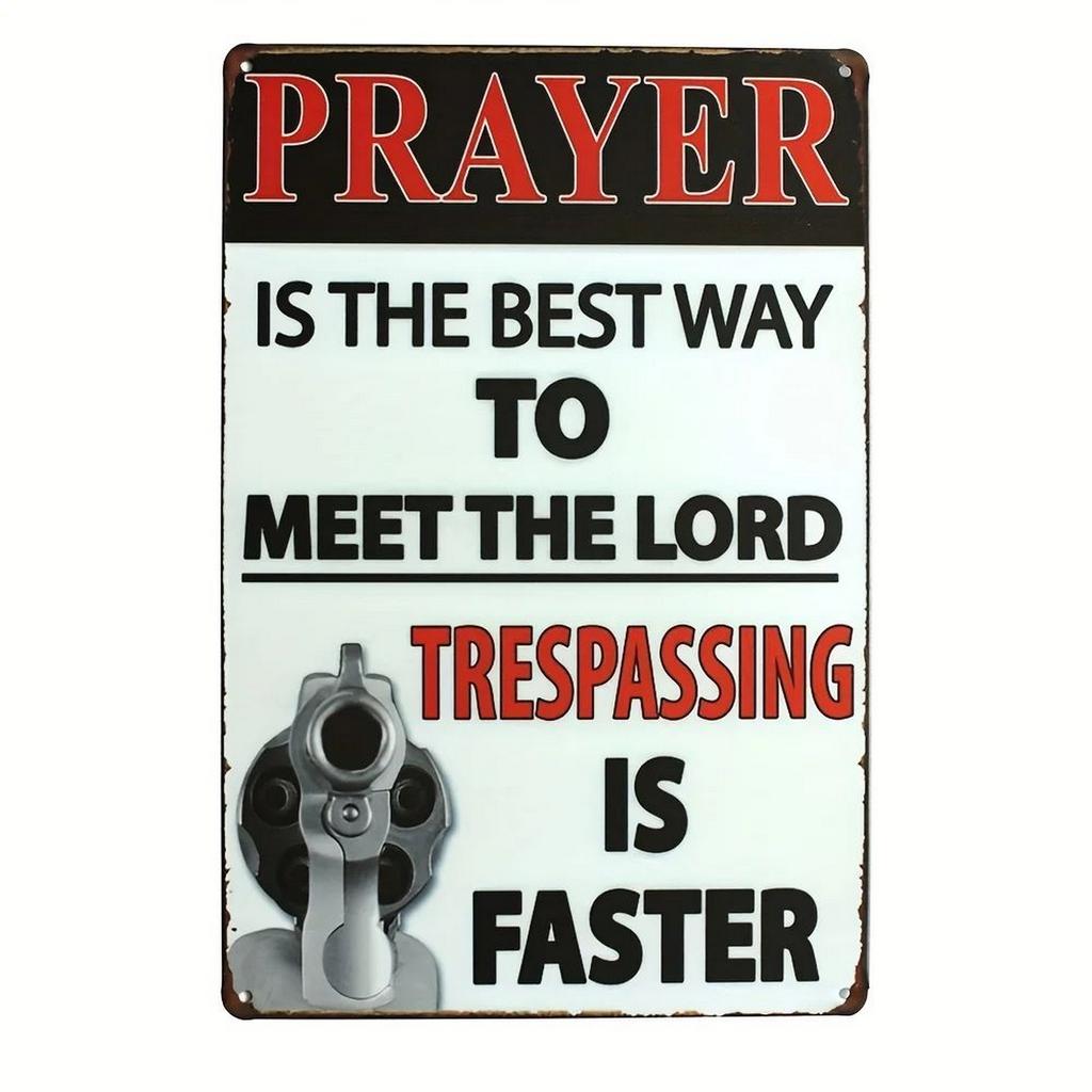 No Trespassing Plaque Metal Tin Signs Wall Decoration Vintage Art Posters Iron Painting for Man Cave Home Cafe Garden Club Bar