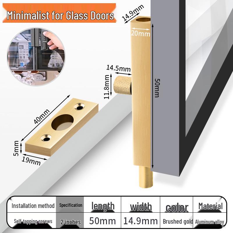 No-Drill Bathroom Door Latch: Simple Lock for Toilet & Sliding Doors