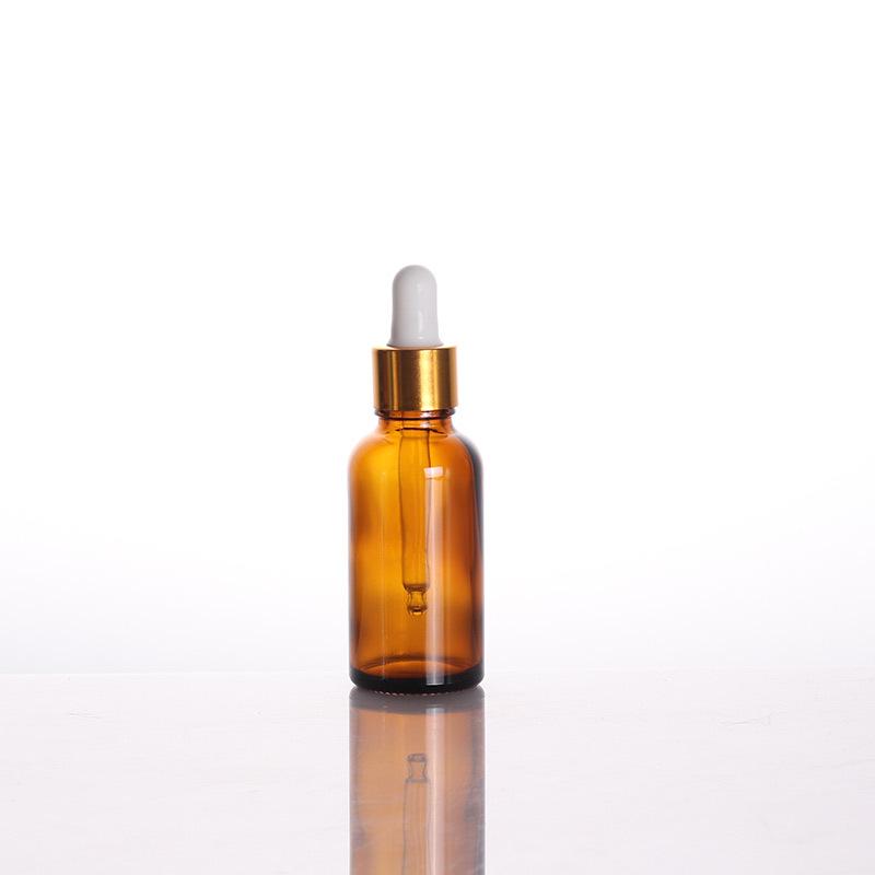 Braune Lichtgeschützte Glas-Serenflasche mit Tropfer, 30 ml und 50 ml, für Ätherische Öle und Kosmetika