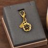 1Pc High-quality Alloy Keychains Pendant Golden Bear Flower Cherry Charms Lobster Clasp Badge Holder Car Keys DIY Accessories