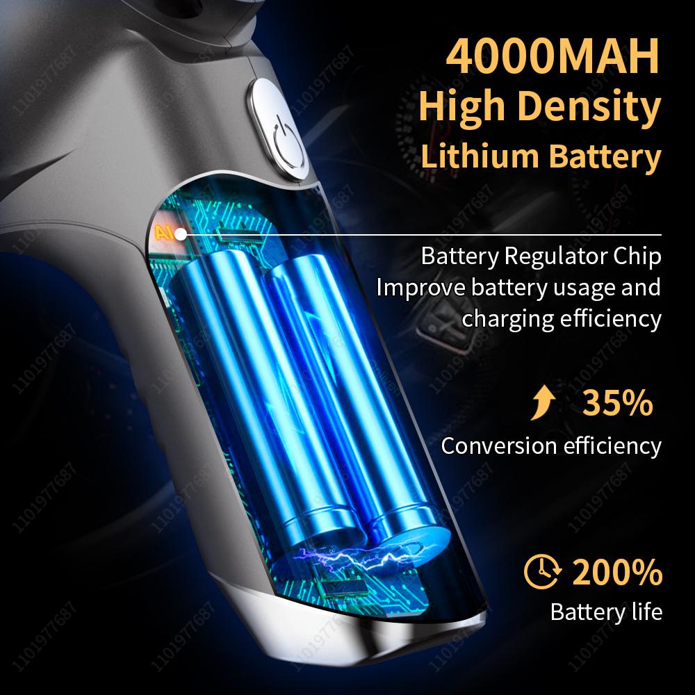 120000Pa Car Vacuum Cleaner Portable Handheld Strong Suction Wireless Cleaning Machine Auto Robot Car Accessories Home Appliance