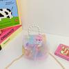 Breathable Pu Material Cute Kids Handheld Bag With Charming Pearl Flower Pattern For All Occasions
