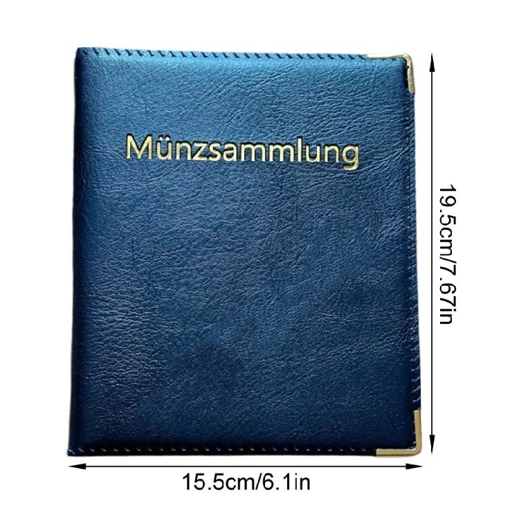 Großkapazitäts Münzsammlungsalbum 480 Taschen Münzsammelalbum Leder Münzsammlung Buch für Sammler