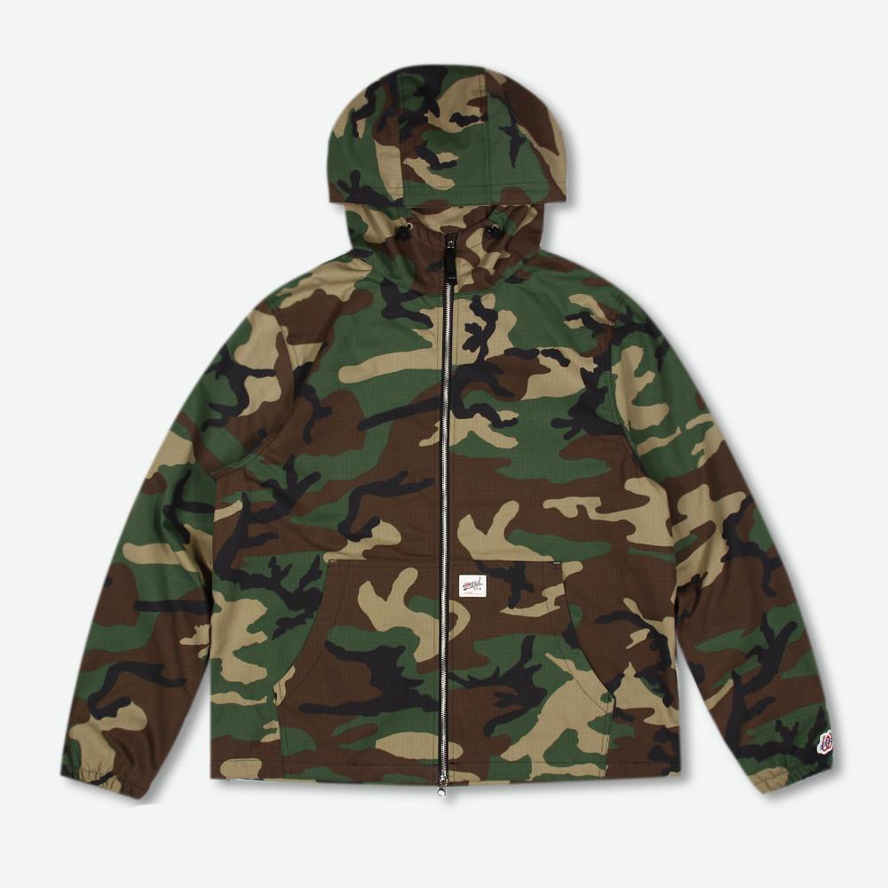 Weirdworld Camouflage Wave Logo Zip-Up Hoodie Woodland Camo