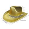 Auffällige Kristall-Cowboyhüte Brauthut Panamahut für Junggesellinnenabschied Cowboyhüte für Club-Bühnenshows