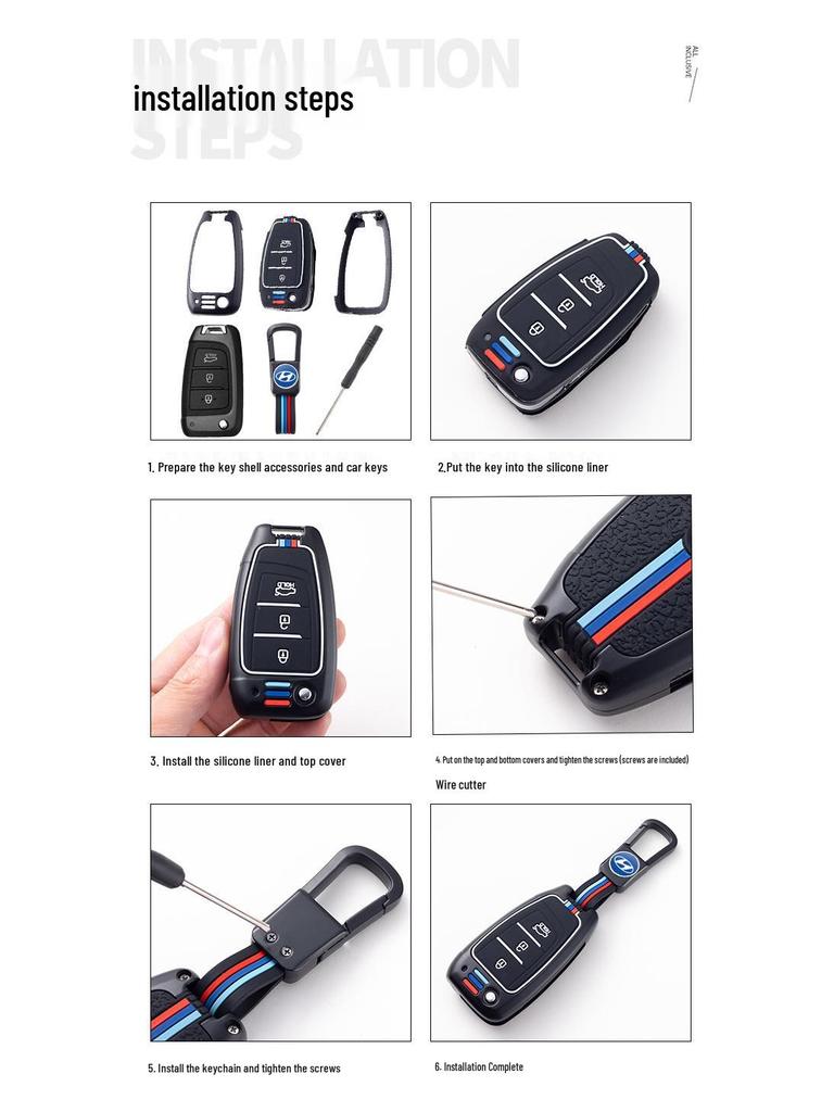 Premium Key Case for 21 Hyundai Models: Elantra, Reina, ix35 - Unisex Design