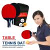 Table Tennis Racket 2 Rackets & 3 Balls Ping Pong Paddles Set Professional 2 Player Ping Pong Set for Beginners Training Game