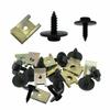 40 Pack Metal U Clips for Car Modification Screw Base Fasteners Fender Bumper Protection Trim Installation