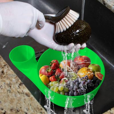 Gemüse Obst Wascher Reinigungs Schleuder Maschine Lebensmittelreiniger Schneller Abfluss Obstkorb