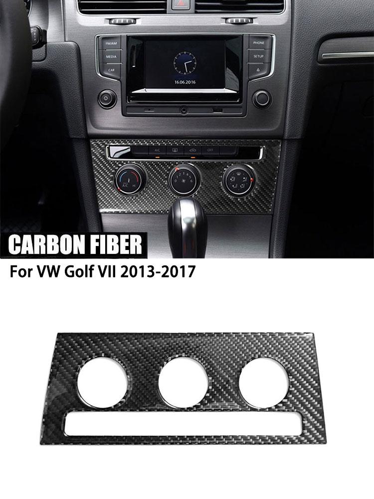 Painel de Controle de Ar Condicionado Botão Seletor Painel de Botões Adesivo de Moldura Para Volkswagen Golf 7 Mk7 Vii 2013-2019 Acessórios Automotivos