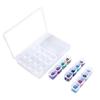 ABS Crystal Embroidery Storage Box Rectangular 28 Grid Adjustable Detachable Salon Manicure Rivet Container Case