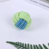 Pet Interactive Cotton Rope Teething Ball with Double Pull Knot for Dogs