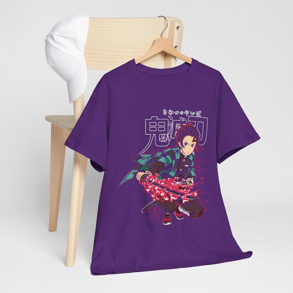 Demon Slayer Tanjiro Nezuko TShirt Kimetsu No Yaiba Unisexga Horror Shirt All Size