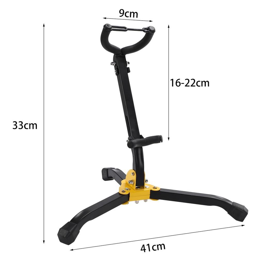 Nakira Saxophone Stand X Tenor/Alto (Black Yellow)
