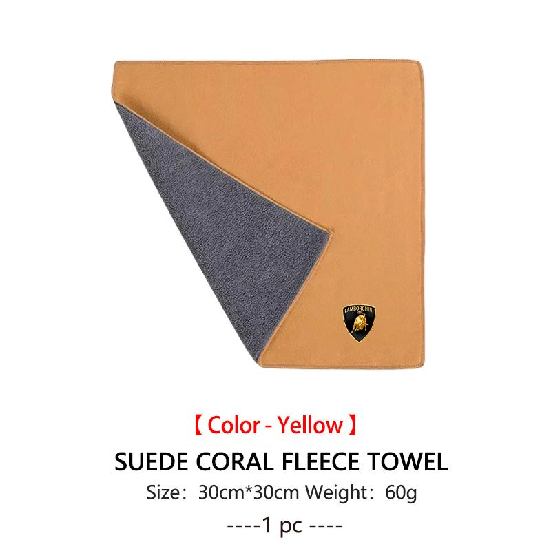 Sticker Microfiber Car Wash Towel & Retractable Cleaning Brush Car Washing Kit For Lamborghini Urus Huracan Aventador Premium PP47