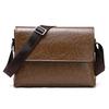 Men's Leather Bag Business Casual Single Shoulder Cross Bag Multi-functional Solid Color Briefcase