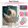 5D DIY Malowanie Diamentowe Wymarzony Kwiat i Trawa Łódź Krajobraz Księżyc Mozaika Krajobraz Haft Krzyżykowy Dekoracja Domu