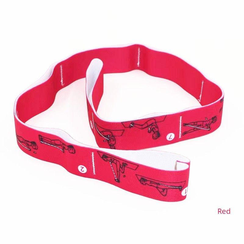 

[TG] Advanced Digital Position Band Multi-Segment Yoga Stretch Belt Latin Dance Elastic Correction Posture 8 Elastic Band Red upgrade teaching pattern