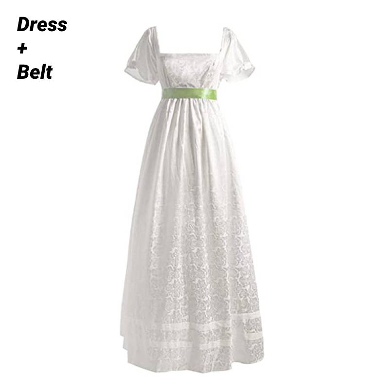 

Платье Женщины Эпохи Возрождения Пиратский Стиль Костюм для Хэллоуина Косплей Несколько Размеров Green Belt,S