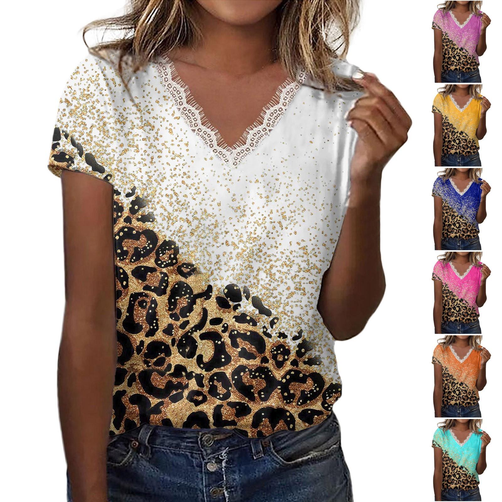 

Рубашки с коротким рукавом для женщин, милые футболки с принтом, блузки, модные кружевные базовые топы, пуловеры