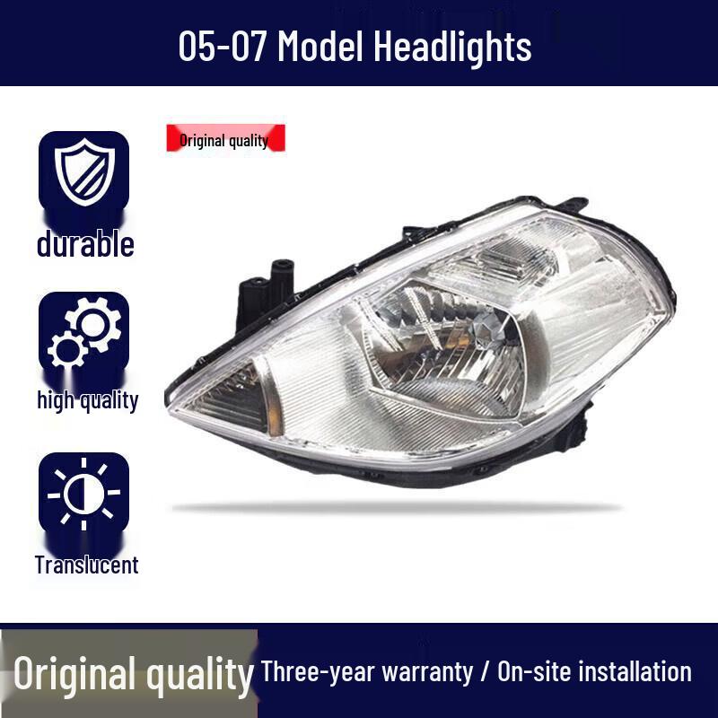 

Nissan Tiida Livina Headlight Lampshade 08 Model LED High/Low Beam 05-07 Brand Factory Driver Left