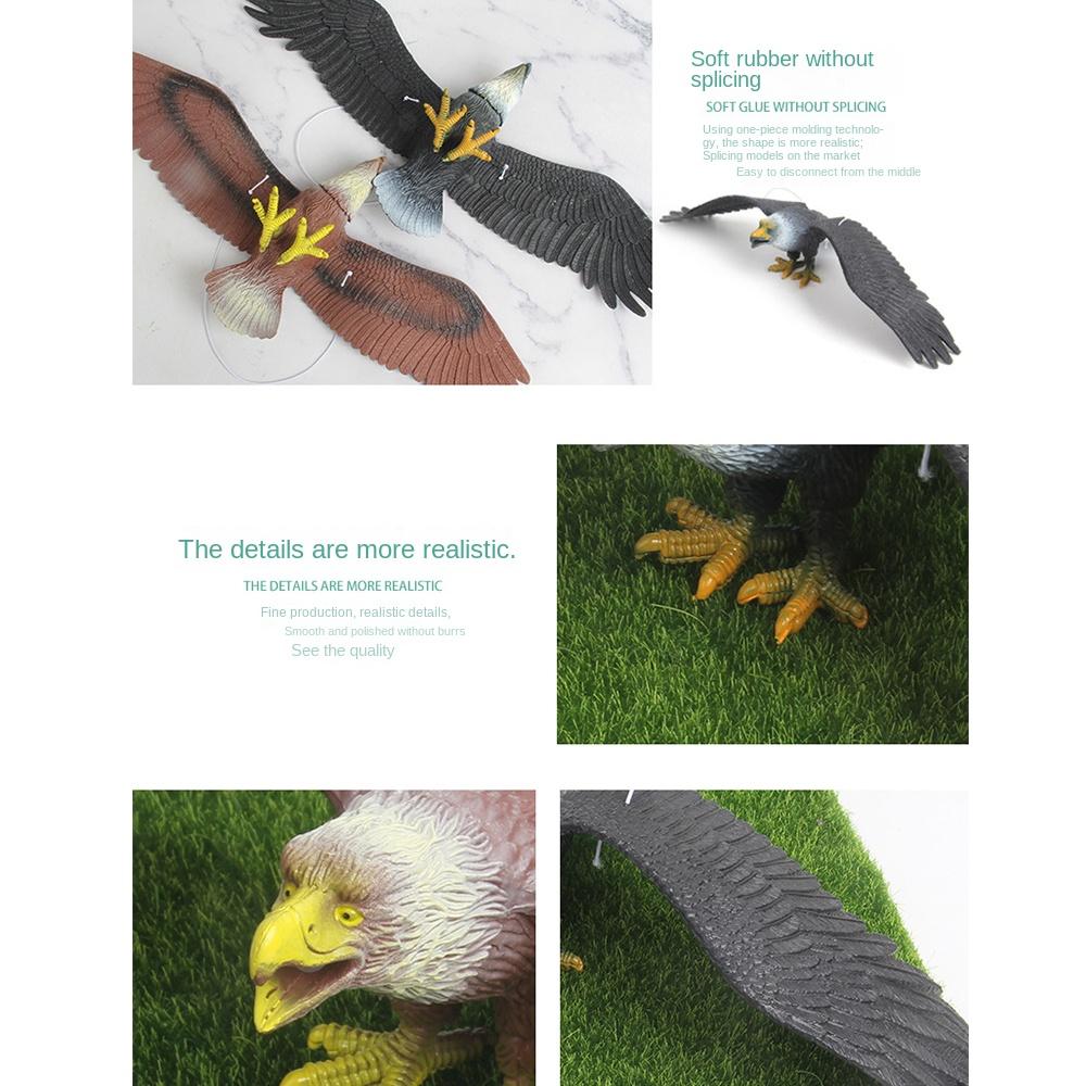 Waterproof Simulated Eagle Model 3D Animals Figures Eagle Toy Cute Realistic Education Ornament