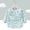 1PC Child Feeding Bib Waterproof Long Sleeve Apron Rice Pocket Feeding Blouse Toddler Bibs Children's Summer Thin Feeding Smock