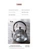 Glass Tea Kettle & Brewing Set for Induction Cooker: White Pot for Boiling, Steaming & Health-Preserving Tea at Home