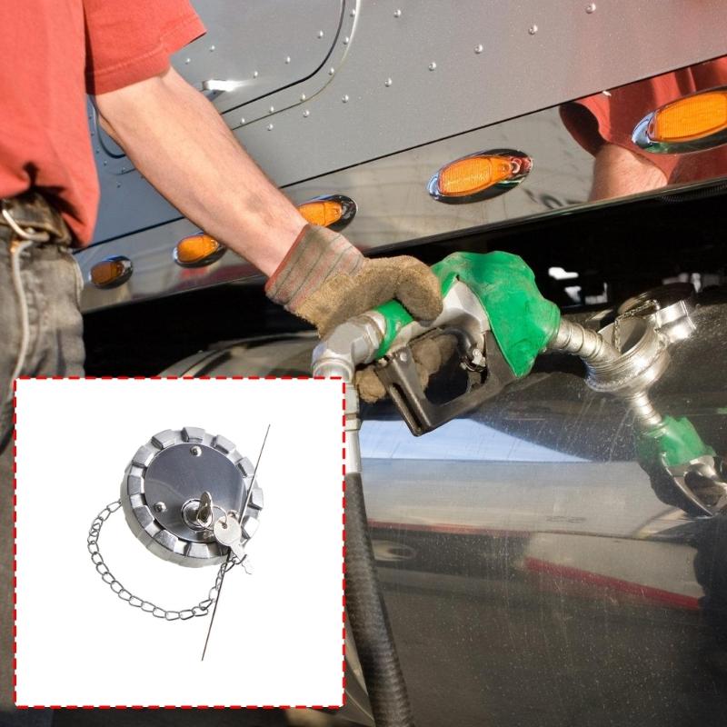 Locking Fuel Cap K071-385-1234 SNV431089 Fuel Tank Cap Lid with Keys Truck Accessories Easy Installation