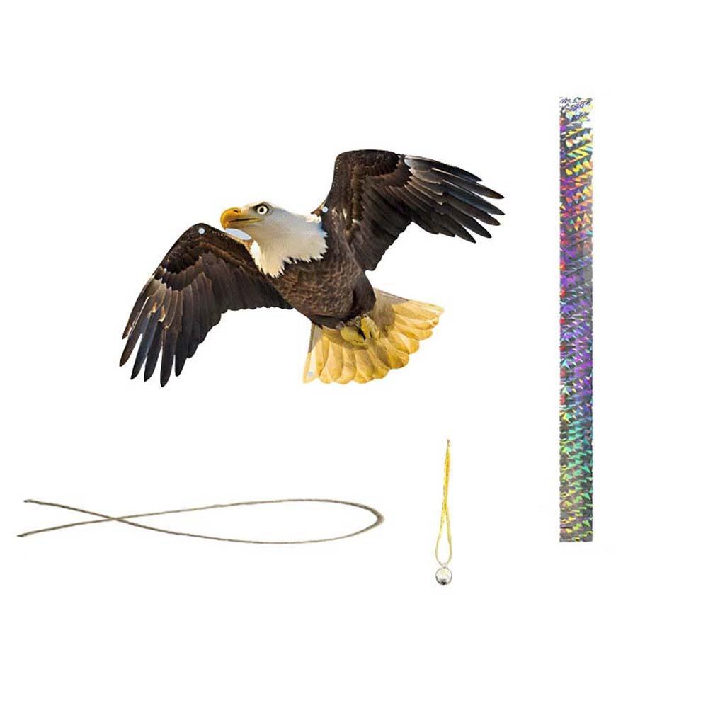 2D Flat Fake Bird Scare Device Acrylic Bird Repeller Bird Repel Owl Scarecrow Garden Decoration