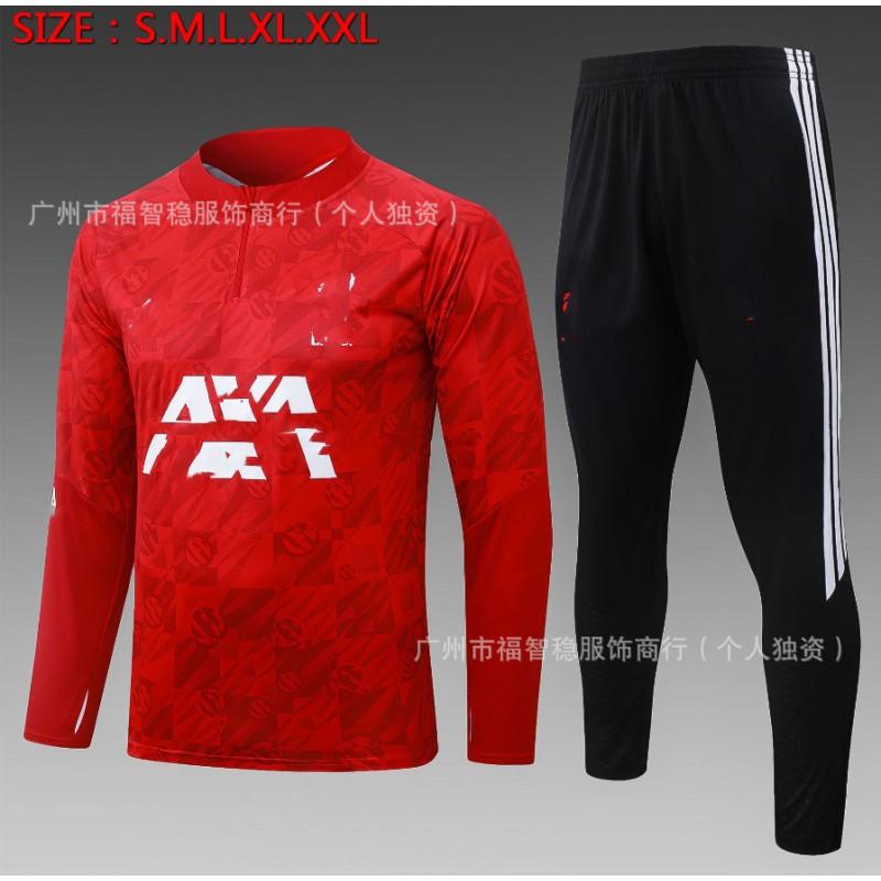 2026-2027 Football Training Suit Set Men Women Unisex Long Sleeve Sports Tracksuit Arsenal Barcelona Real Madrid Inter Milan