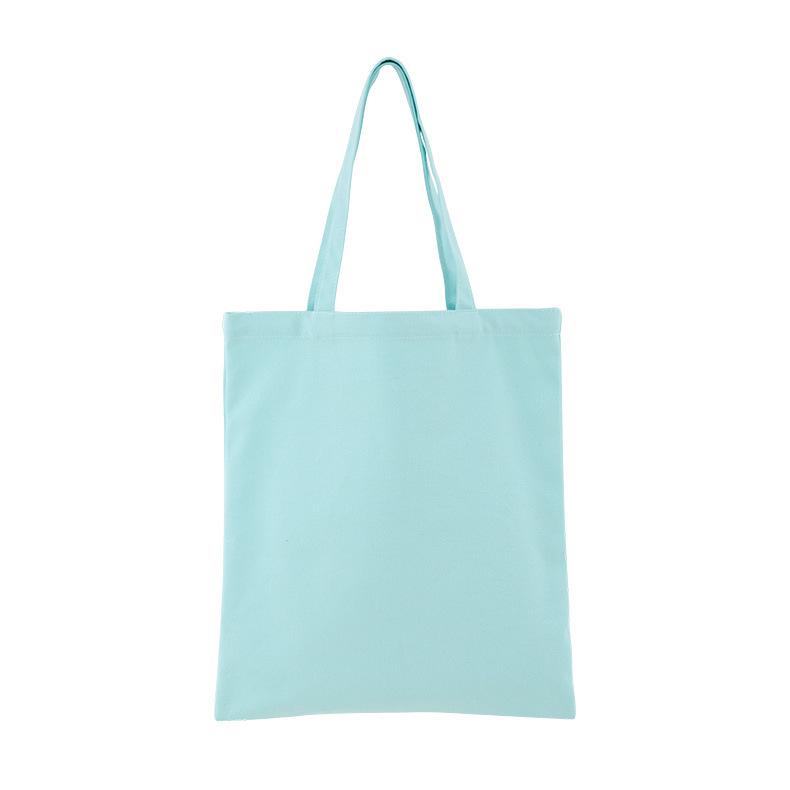 Diy Shopping Bags Women Solid Canvas Bags Casual Tote Shoulder Bags Girls Female Portable Handbags Shopping Bag